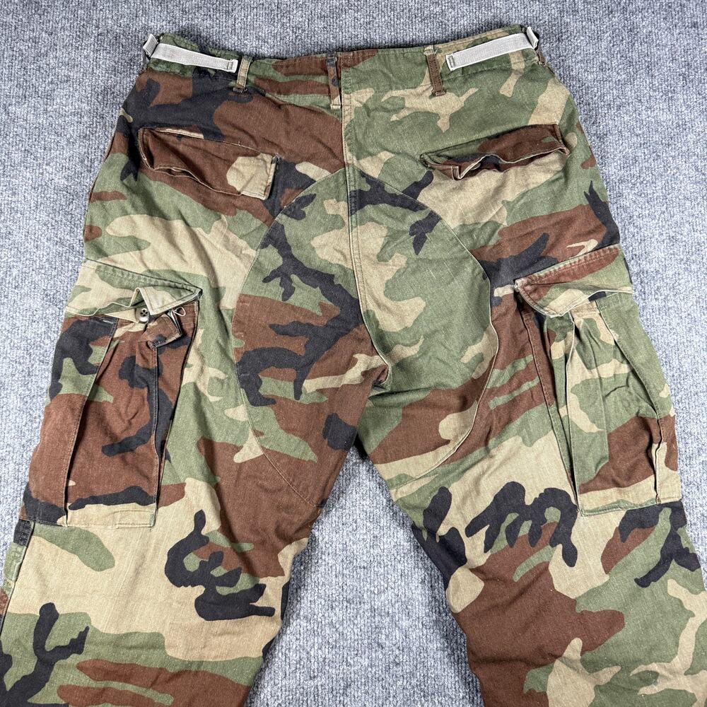 Vintage U.S. Army Woodland Camouflage Cold Weather Pants Medium Regular 31 x 32 - Picture 7 of 11